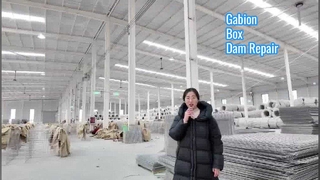 Einsatz der Gabionenbox von Hesco Barrier Production durch die Armee zur Wiederherstellung einer starken Stützmauer