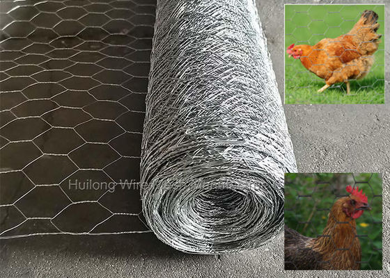 22 Gauge Chicken Mesh Wire Diameter 25.4mm Galvanized ISO Certificate
