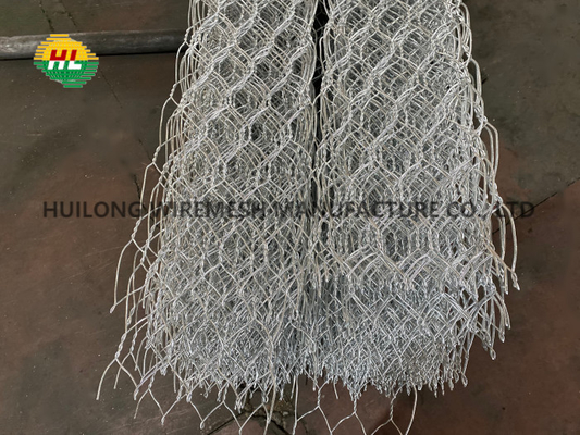 60x80mm Gabion  Mesh Wire 2.2mm Selvedge Wire 2.7mm