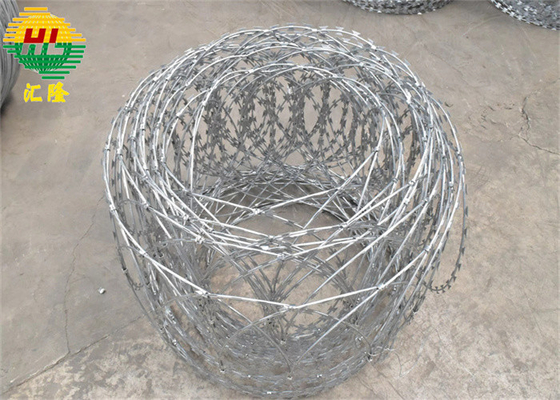 Flat Wrap Concertina Razor Wire Endlosschleifen Rolle