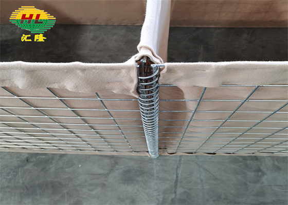 1*1*10m 75*75mm Mesh Hesco Tower Armee Heißgetippt Galvanisiert Für Militär