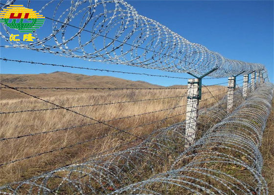 Hot Dip Galvanized BTO-18 Conertina Razor Wire für die Grenzsicherung
