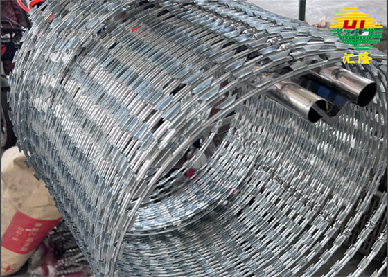 Concertina Razor Wire Korrosionsbeständig Einfach zu installieren Höhere Sicherheit