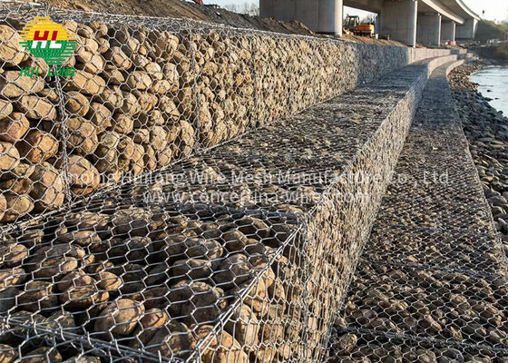 Muro Gaviones Hexagonal Galvanisiert auf Lager für Bauarbeiten