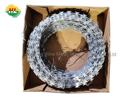 2,5 mm Ziehharmonika-Rasierdraht 100 m pro Rolle Edelstahl